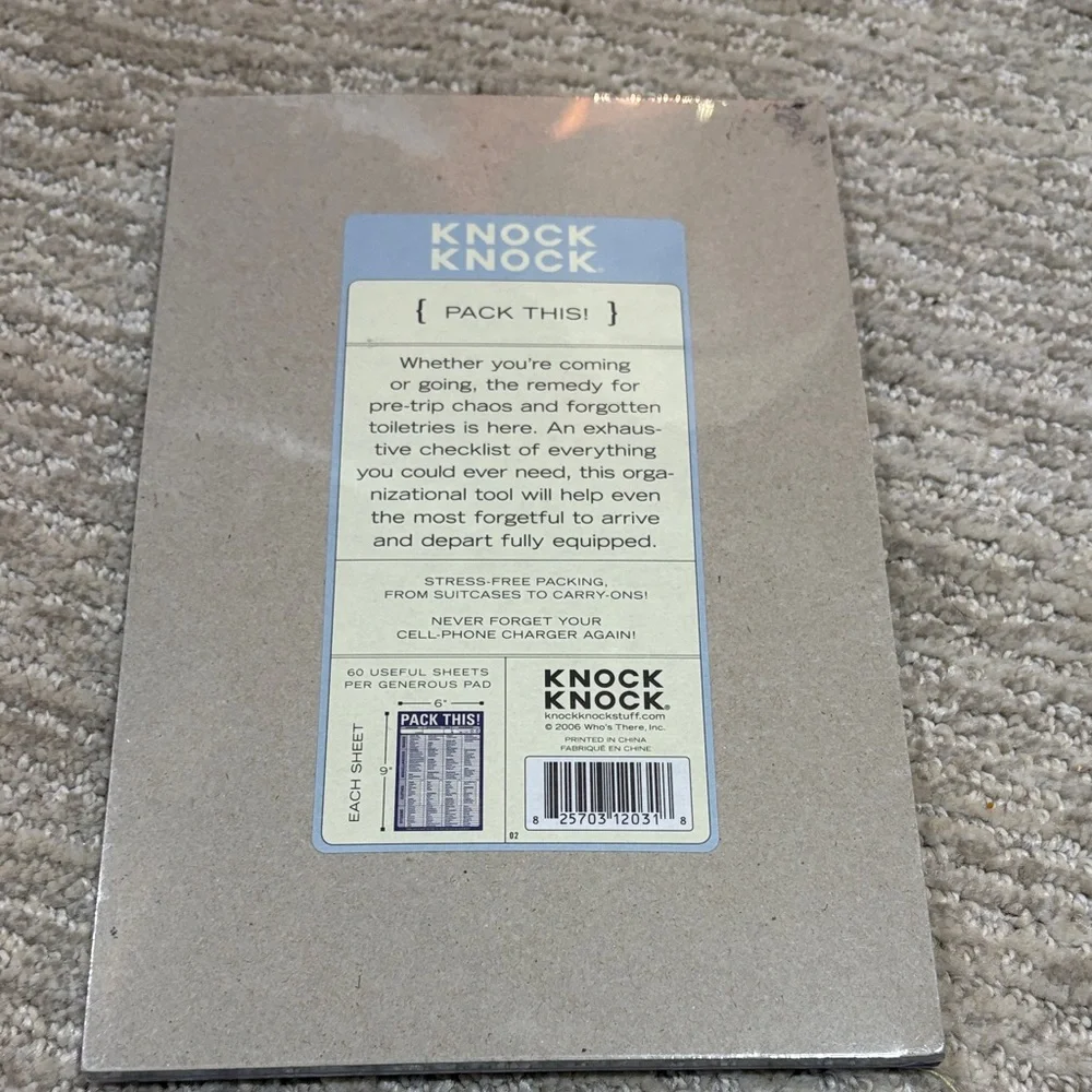 Knock Knock Pack This! Planner - Blue and White